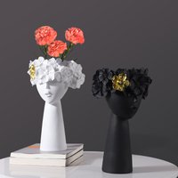 Nordic Decoration Home Flower Vase Living Room Decoration Vases Cute Girl Arranging Flower Container Desktop Accessories