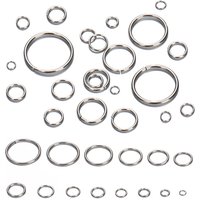 100-200pcs 4-8mm Stainless Steel Split Ring Open Single Loops Jump Rings Connectors for DIY Jewelry Making Findings Accessories