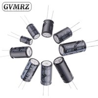 Electrolytic Capacitor Set 10UF 20UF 100UF 220UF 330UF 470UF 400UF 4.7UF for DIY Circuit Repair 63V 100V 200V 250V 400V 450V