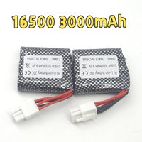 9.6V16500 3000mAh Li-ion Battery with EL-6P Connector, Compatible with S911/S912/S9115/S9116/S9120 RC Monster Truck Parts