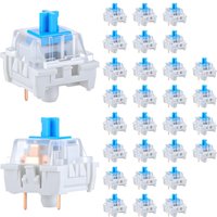 30 PCS Mechanical Keyboard Switches 3 Pin Blue Keyboard Clicker Replacement Keyboards Keys for LED Mechanical Gaming Keyboards