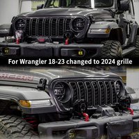 Suitable for the front bumper grille mesh cover of the 2018-2024 Jeep Wrangler JL JT, available in multiple colors and replaceme