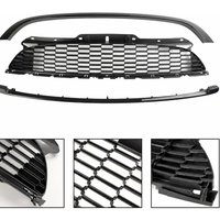 3Pcs Gloss Black Front Bumper Grille Racing Grills For BMW MIMI R55/R56/R57/R58/R59 Cooper S & JCW