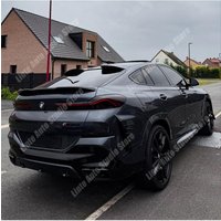 For BMW X6 G06 2019 2020 2021 2022 2023 2024 2025 Rear Wind Knife Roof Wing Spoiler Splitter Gloss Painted ABS Diffuser BodyKits