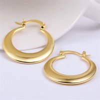 3CM Hoop 925 Stamp Silver Earrings 18K Gold For Women Lady Wedding Beautiful Lovely Cute Jewelry Nice Party Noble