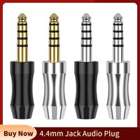 4.4mm Jack 5 Poles Full Balanced Audio Connector Consumer Electronics Headphone Plug Speaker Terminal DIY Earphones Cable