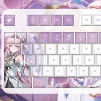MAIMOOO Wuthering Waves Denia Keycaps PBT Custom Cherry Profile ダーニャ Cartoon Anime Game Keycap for Mechanical Keyboard Gifts