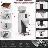 Machine de remplissage automatique de granulés, système de pesage de 20 à 3000 g avec pédale, dispositif de dosage de particules pour l'emballage de nourriture, de thé et de graines