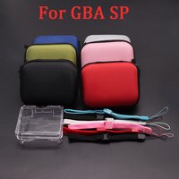 Tragetasche Tasche Box Fall für GBA SP Spielkonsole mit verstellbarem Handseil Klare Schutzhülle Fall Shell Gehäuse