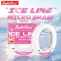 ZUKIBO Fused Micro Ice Crystal Thin Braid Fishing Line 0.05mm-0.235mm USA Design Translucent Superline Low Memory Soft Ice Line