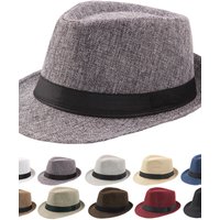 AliExpress NONE Cycling Caps Summer Men's Hats Fedoras Top Jazz Hat Bucket Bowler Hats Chapeau Fedora Hats Women Black Hat Wedding Caps