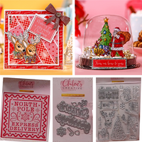 New Christmas Tiny Tag Sentiments Stamps Metal Cutting Dies Creative Cards Box Kit Handmade DIY Embossing Scrapbooking Album