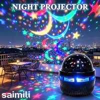 LED Projector Light Starry Sky Night Light USB Rechargeable Aurora Projection Lamp For Bedroom Home Party Decor