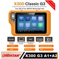 Original OBDSTAR X300 Classic G3 Key Programmer with Built-in CAN FD DoIP Car/ HD/ E-Car/ Motorcycles/ Jet Ski Get Free Key Sim