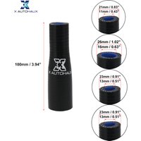 X Autohaux 100mm Length 11-16mm 13-16mm 11-19mm Dia Straight Reducer Silicone Hose Coupler Intercooler Tube Intake Piping