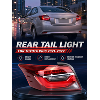 For Toyota Vios 2021 2022 Rear Tail Light Outer Taillight Assembly Car Rear Lamp Stop Brake Light Replacement Parts