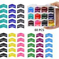 60PCS MTG Keyword Counters Set 12 Ability Types Tokens for Magic The Gathering, Pokémon TCG, 12 Colors with Storage Box,Premium