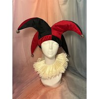 2025, mittelalterlicher Narrhut, Cosplay, Halloween-Clown-Hut, Party-Kostüm, Hof-Narr-Clown-Hut, lustiger Halloween-Ostern-Tentakel-Hut
