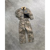 Y2k Camouflage Sweatpants Two Piece Set Streetwear Harajuku Hunting Camo Hoodies Oversized Sweatshirts Tracksuit Men Clothing