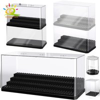 HUIQIBAO Dustproof Figures Display Case Box Show Case For Model Collection Building Blocks Display Box Bricks Toy Children Adult