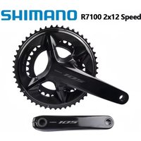 Shimano 105 R7100 2x12S Crankset 50-34T/52-36T Double Chainring 165mm/170mm/172.5mm/175mm Crank For Road Bike Bicycle Crankset