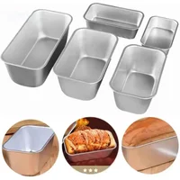 Rectangular Bread Mold Carbon Steel Non-Stick Cake Pan Mini Toast Mold Cake Baking Tray Loaf Pan Kitchen Baking Tools Bakeware