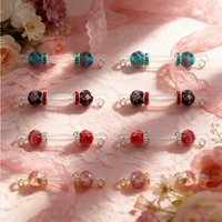 8pcs Fake Body Rings Non Piercing Body Jewelry Bells Heart Adjustable Nooses Body Piercing Cute Body Jewelry