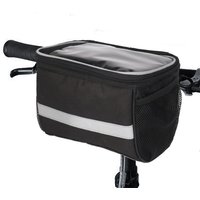 Cycling Bags Bicycle Handlebar Bag Bike Front Tube Pannier Rack Basket Reflective