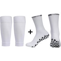 AliExpress OLOEY 2 Pairs Anti-Slip Silicone Bottom Football Socks and Sports Leg Sleeves Set Men Breathable Running Soccer Cycling Sports Socks