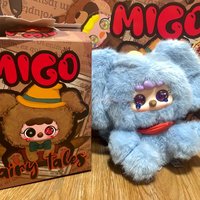Migo Original New Migo Fairy Tales Series Plush Blind Box Vinyl Face Doll Toy Collectible Trendy Room Car Decor Cute Kids Gifts