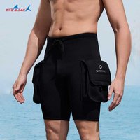 3mm Neoprene Shorts Surf Pants Diving Wetsuit Shorts Swimming Trunks Women Men Pants For Snorkeling Kayaking Drifting Boating