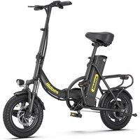 AliExpress NONE City Electric Bike 350W Motor 36V 10.4AH Battery 14-inch Tire Folding Urban Commuter E-Bike for Adults