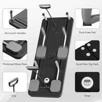 Foldable 8-in-1 Ab Board: Core Strength & Pilates Equipment, Portable Fitness Tool for Home Use, Fat Burning and Muscle Toning