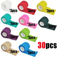 10-30pcs Colorful Athletic Wrap Tape Self Adhesive Elastic Bandage Elastoplast Sports Protector Knee Finger Ankle Palm Shoulder