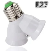 Screw E27 LED Base Light Lamp Bulb Socket E27 to 2-E27 Splitter Adapter HOT