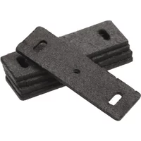 58mm 5Pcs Microfiber Leather Catapult Pouches Hunting Rubber Band Shooting Bow Estilingue Slingshots Pouch With Square Holes New