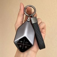 Grey TPU Car Key Case Cover For Changan DEEPAL S7 SL03 2022 2023 2024 Key Fob Key Protector Keychain Holder Accessories