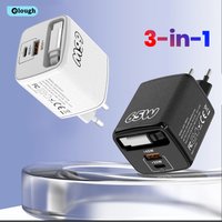 3-in-1 65W USB C Charger Fast Charging Mobile Phone Charger With Retractable Cable PD+USB Travel Charging Head For iPhone 17 16