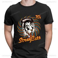 Stray Cats Rock Classic Tees American Rockabilly Band Fan Hipster Streetwear Fashion Breathable Boy Girl Men Women Cotton TShirt