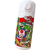420ML Super Mario Bros Tumbler Thermo Bottle Large Capacity Anime Stainless Steel Thermal Water Bottle Cold and Hot Thermos Cup
