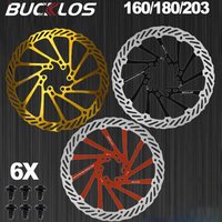 AliExpress BUCKLOS Bicycle Brake Disc Rotors 160 180 203 Disc Brake with 6 Free Bolts Ultralight MTB Bike Hydraulic Disc Brake Rotor
