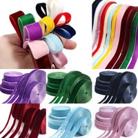 5-10yards 1-2.5cm Velvet Satin Ribbon Multicolor Webbing for DIY Bows Craft Gifts Wrapping Wedding Party Decor Sewing Supplies