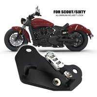 Helmet Lock Password Mount Hook Black Side Anti-theft Security Fit For Indian Scout/Sixty 2015 2016 2017 2018 2019 Motorcycle