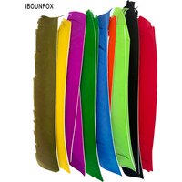 LW 25 Pcs Turkey Full Length Feathers Fletching for Archery Arrow Spiral Twist Wrap Feathers 7-10inch Flu-Flu Arrows Left Wing
