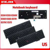 New US English Keyboard for IBM Lenovo E570 E570C E575 E550 E550C E555 E560C E565 - Compatible Replacement with TrackPoint