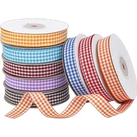 Gingham Ribbon Checkered Ribbon Wide Taffeta Plaid Ribbon 25 Yard Roll Assorted Spring Easter Plaid Ribbon