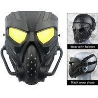 Airsoft Masks Defensive PC Lens Skull Mask Outdoor Shooting Mouth Mask Hunting Tactical Paintball Protection Face Mask