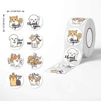 100-500pcs Kids Reward Sticker Puppy Dog Pattern Encouragement Stickers for Teachers Cute Animals Stickers Stationery Sticker