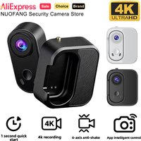 Magnetic Thumb Camera 4K Mini Sports Cam with Battery Compartment Portable Vlog Recorder with Magnetic Lanyard for Outdoor Life