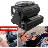 Portable Gas Camping Stove Outdoor Picnic BBQ Stove Portable Hand Warmer Home Heater Cassette Stove for Camping Tent Fishing